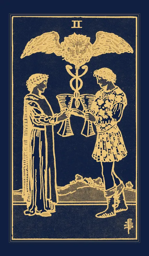 Two of Cups, Waite-Smith