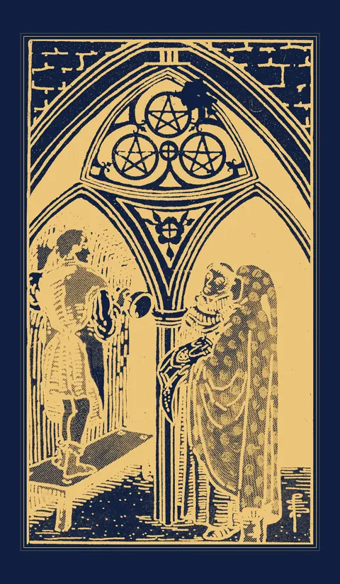 Three of Pentacles, Waite-Smith
